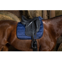 Almofada de sela Equithème Satin Azul-marinho