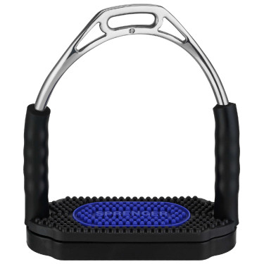 Estribos Sprenger Bow Balance Azul / preto Estribos Sprenger Bow Balance Azul / preto