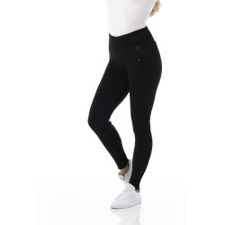 Calça Equithème Dolomyt com fundo de silicone infantil Preto Calça Equithème Dolomyt com fundo de silicone infantil Preto