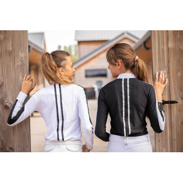 Camisa de competição Pénélope Showshirt Preto