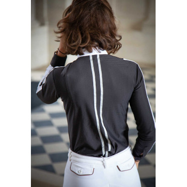Camisa de competição Pénélope Showshirt Preto