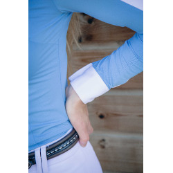 Camisa de competição Pénélope Showshirt Azul ártico Camisa de competição Pénélope Showshirt Azul ártico