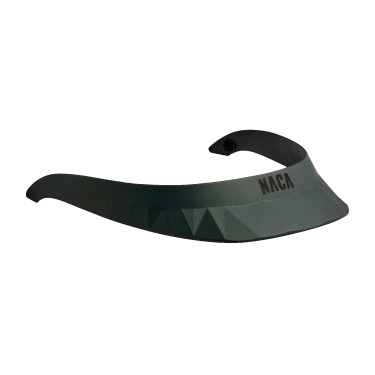 Viseira para capacete de equitação Naca Verde fosco / preto