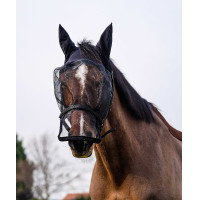 Caveção + máscara anti-UV Equithème Preto