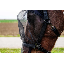 Caveção + máscara anti-UV Equithème Preto Caveção + máscara anti-UV Equithème Preto