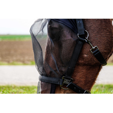 Caveção + máscara anti-UV Equithème Preto Caveção + máscara anti-UV Equithème Preto