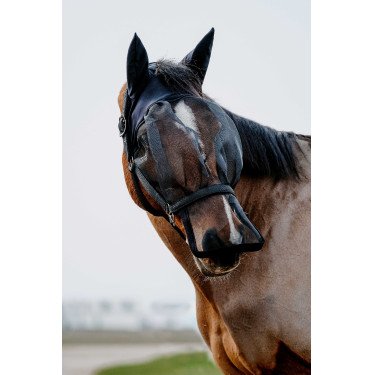 Caveção + máscara anti-UV Equithème Preto Caveção + máscara anti-UV Equithème Preto