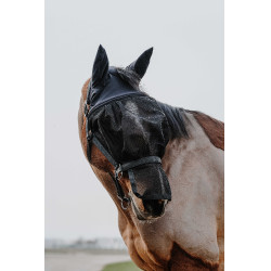 Cabresto + máscara Equithème Preto