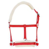 Cabresto potro Riding World lã sintética Vermelho