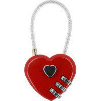 Cadeado Hippotonic Coração Fúcsia Rosa Cadeado Hippotonic Coração Fúcsia Rosa