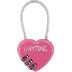 Cadeado Hippotonic Coração Fúcsia Rosa