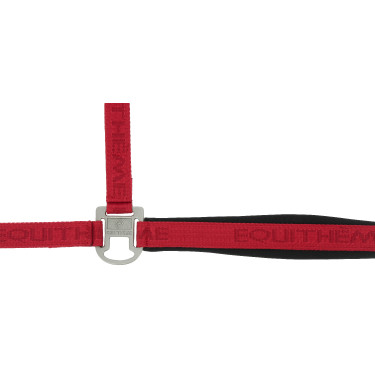Cabresto de nylon Equithème Jacquard Vermelho Cabresto de nylon Equithème Jacquard Vermelho