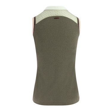 Polo feminino Equithème Smoff sem mangas Polo feminino Equithème Smoff sem mangas