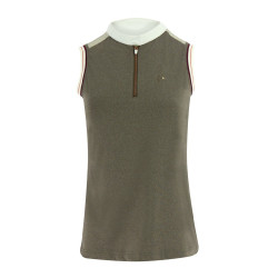 Polo feminino Equithème Smoff sem mangas Polo feminino Equithème Smoff sem mangas