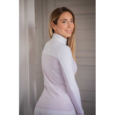 Polo PENELOPE - Debbie Branco / rosa Polo PENELOPE - Debbie Branco / rosa