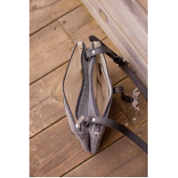 Saco Pénélope Pablito modelo grande Padrão chevron / conhaque Castanho