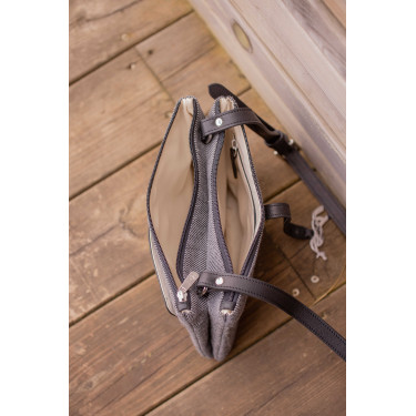 Saco Pénélope Pablito modelo grande Padrão espinha de peixe / preto