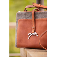 Saco Pénélope Pablito modelo grande Padrão chevron / conhaque Castanho Saco Pénélope Pablito modelo grande Padrão chevron / conhaque Castanho