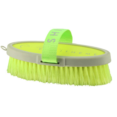 Escova macia Equithème Eu te amo Amarelo fluorescente