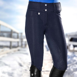 Pantalon Thermo Grand Prix Horze avec fond peau silicone femme Bleu marine foncé Pantalon Thermo Grand Prix Horze avec fond peau silicone femme Bleu marine foncé