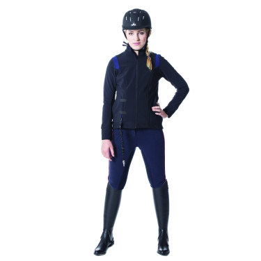 Blusão Helite Airshell para airbag Zip'in Preto / azul Blusão Helite Airshell para airbag Zip'in Preto / azul