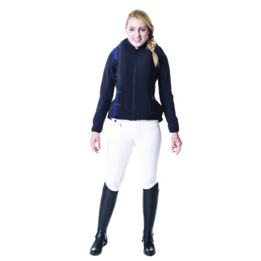 Blusão Helite Airshell para airbag Zip'in Preto / azul Blusão Helite Airshell para airbag Zip'in Preto / azul