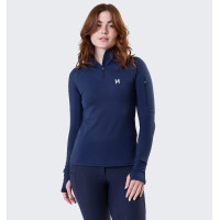 Camisola Polo 1/4 Zip Horseware inverno Strive mulher Marinho Azul-marinho
