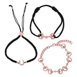 Pulseira HV Polo Mix and match par 3 Ouro rosa Pulseira HV Polo Mix and match par 3 Ouro rosa