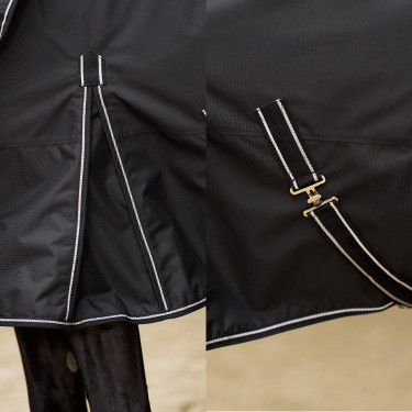 Cobertor de paddock Imperial Riding Basic com pescoço removível 200 g Preto Cobertor de paddock Imperial Riding Basic com pescoço removível 200 g Preto