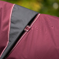 Manta de paddock Imperial Riding Basic com pescoço removível 300 g Vermelho profundo