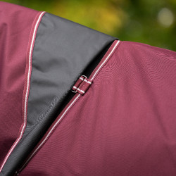 Manta de paddock Imperial Riding Basic com pescoço removível 300 g Vermelho profundo