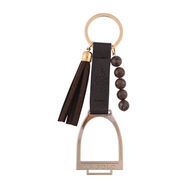 Chaveiro HV Polo Rubia estribos Madeira Bege