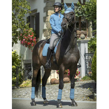 Tapete LeMieux Suede Dressage Square Azul gelo Tapete LeMieux Suede Dressage Square Azul gelo