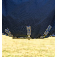Manta Horseware Rhino Turnout 250 g VL Marinho / cinza titânio / azul clássico Azul-marinho