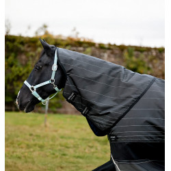 Manta Horseware Amigo 1200D FieldSafe Reflectech Plus Turnout 250g Preto / preto refletor
