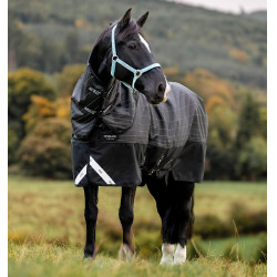 Manta Horseware Amigo 1200D FieldSafe Reflectech Plus Turnout 250g Preto / preto refletor