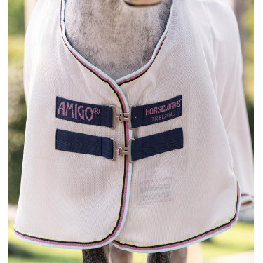 Camisa antimoscas para pônei Amigo® Bug Rug Plus Prata / limão / marinho / rosa / azul