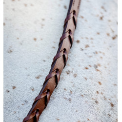 Bridão pônei Horseware Cavesson Hunter com rédeas Castanho