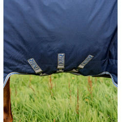Cobertor Horseware Rhino Plus Turnout lite 100 g Marinho / cinza titânio / azul clássico
