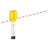 Isolador de cabeça T-Post AKO com 10 unidades Preto