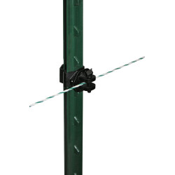 Isolador Pinlock T-Post AKO com 25 unidades Preto