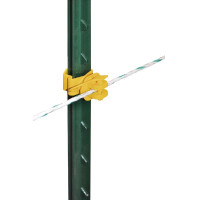 Isolador Pinlock T-Post AKO com 25 unidades Amarelo