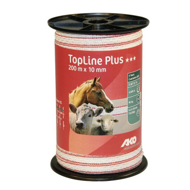 Weiß/rotes Band TopLine Plus AKO Branco / vermelho
