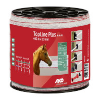 Weiß/rotes Band TopLine Plus AKO Branco / vermelho