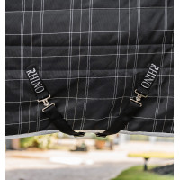Cobertura de estábulo Horseware Rhino Original Vari-Layer 250g Preto / xadrez branco cinza Cobertura de estábulo Horseware Rhino Original Vari-Layer 250g Preto / xadrez branco cinza