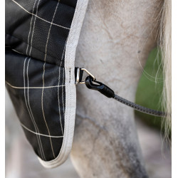 Cobertura de estábulo Horseware Rhino Original Vari-Layer 250g Preto / xadrez branco cinza Cobertura de estábulo Horseware Rhino Original Vari-Layer 250g Preto / xadrez branco cinza