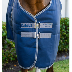 Cobertura de box Horseware Rambo 100g Marinho / tempestade / cinza prateado Azul-marinho
