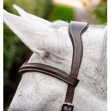 Bridão Horseware Micklem Deluxe Competition Havana escuro Castanho Bridão Horseware Micklem Deluxe Competition Havana escuro Castanho
