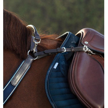 Peitoral Horseware Micklem com martingala Castanho