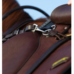 Peitoral Horseware Micklem com martingala Castanho